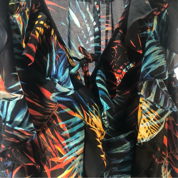 Worthington 🅝🅦🅞🅣 Semi-sheer Sleevless Blouse Size L - Picture 2 of 7